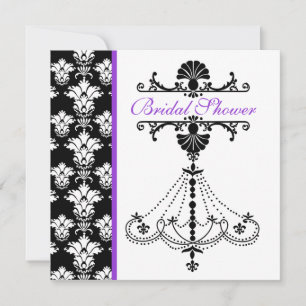 Elegant Chandelier Bridal Shower Invitation