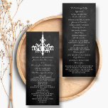 Elegant Chandelier Chalkboard Wedding Collection Programme<br><div class="desc">Elegant Chandelier Chalkboard Wedding Collection Programs.</div>