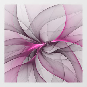 Elegant Chaos Modern Abstract Pink Fractal Art