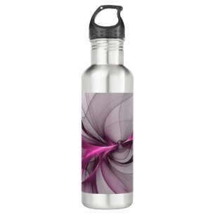 Elegant Chaos Modern Abstract Pink Fractal Art 710 Ml Water Bottle