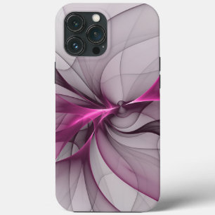 Elegant Chaos Modern Abstract Pink Fractal Art iPhone 13 Pro Max Case