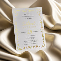 Elegant Charity Fundraiser Silent Auction Gold