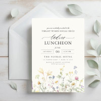 Elegant Charity Lunch Floral Wildflowers