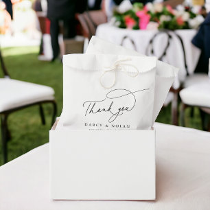 Elegant Charm Black and White Wedding Favour Bags
