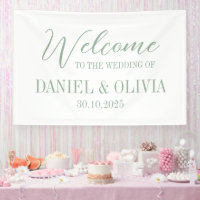 Elegant Charm Green Wildflower Wed Seating Charts