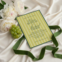 Elegant Chartreuse Stripe Pattern Formal
