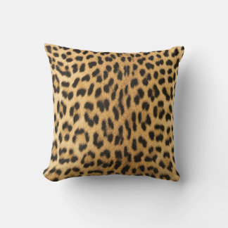 Elegant Cheetah Leopard Print Cushion