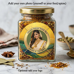 Elegant Chef Indian Spice Mix Custom Food Label