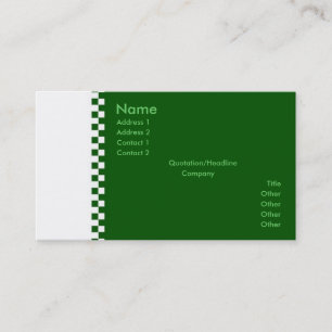 Elegant Chequered Profile Card