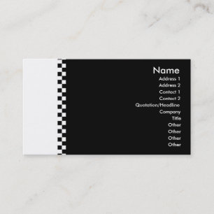 Elegant Chequered Profile Card