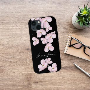 Elegant Cherry Blossom Floral Modern Chic iPhone 13 Case