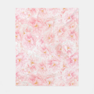 Elegant Cherry Blossom Pattern Design Sherpa Blank Fleece Blanket