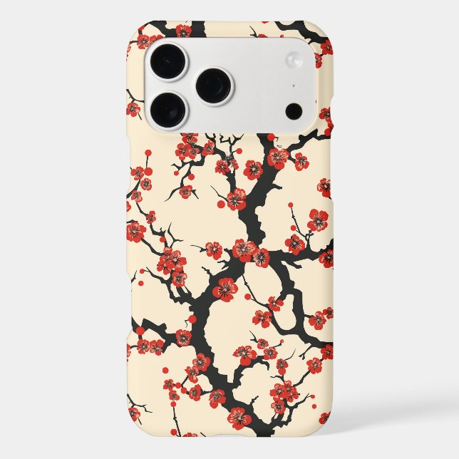 Elegant Cherry Blossom Seamless Pattern (Back)