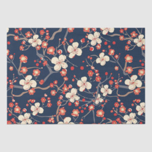 Elegant Cherry Blossom Seamless Pattern (10) Tissue Paper