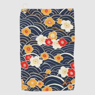 Elegant Cherry Blossom Seamless Pattern (12) Golf Towel