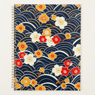 Elegant Cherry Blossom Seamless Pattern (12) Planner