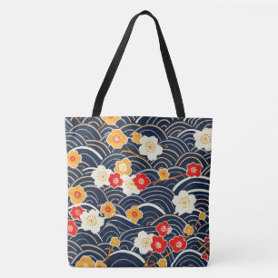 Elegant Cherry Blossom Seamless Pattern (12) Tote Bag