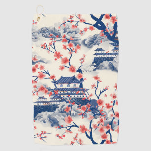 Elegant Cherry Blossom Seamless Pattern (15) Golf Towel