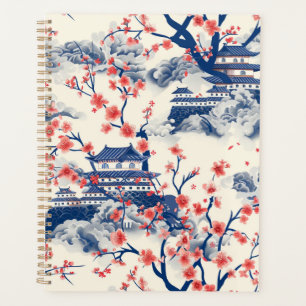 Elegant Cherry Blossom Seamless Pattern (15) Planner