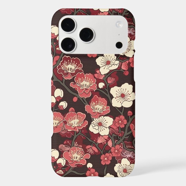 Elegant Cherry Blossom Seamless Pattern (16) (Back)