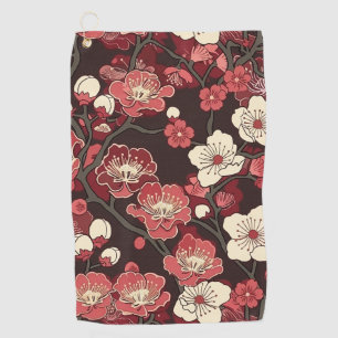 Elegant Cherry Blossom Seamless Pattern (16) Golf Towel