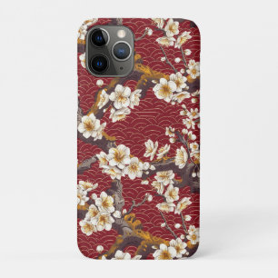 Elegant Cherry Blossom Seamless Pattern (17) Case-Mate iPhone Case