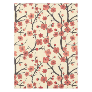 Elegant Cherry Blossom Seamless Pattern (4) Tablecloth