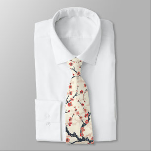 Elegant Cherry Blossom Seamless Pattern (5) Tie