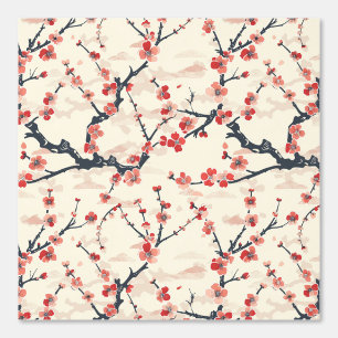 Elegant Cherry Blossom Seamless Pattern (5) Wallpaper