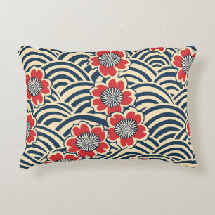 Elegant Cherry Blossom Seamless Pattern (8) Decorative Cushion