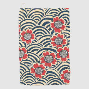 Elegant Cherry Blossom Seamless Pattern (8) Golf Towel