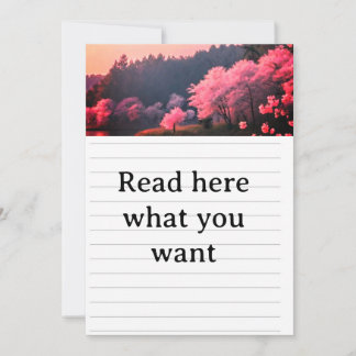 Elegant Cherry Blossom Wedding Invitation - Romant