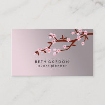 Elegant Cherry Blossoms SPRING Pink Business Cards
