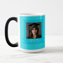 Elegant Chevron Pattern High School Grad