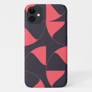 Elegant, chic, abstract circular geometric flowers Case-Mate iPhone case