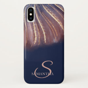 Elegant Chic Abstract  Lines,Navy Blue  Case-Mate iPhone Case