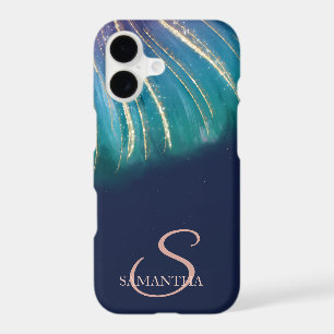 Elegant Chic Abstract,Navy Blue