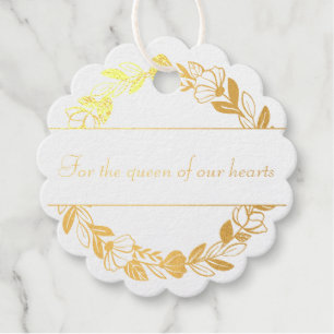 Elegant Chic and modern personalised Favour Tags