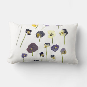 Elegant Chic Aziza Floral Blossoms Lumbar Cushion