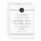 Elegant Chic Black White Monogram Wedding Invite