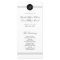 Elegant Chic Black White Monogram Wedding Program