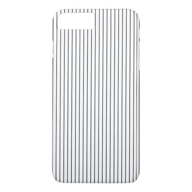 Elegant Chic Black White Striped Case-Mate iPhone Case (Back)