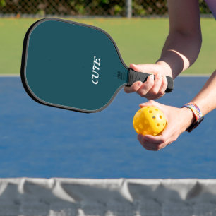 Elegant Chic Blue Teal Pickleball Paddle