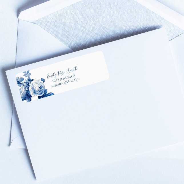 Elegant Chic Blue Vintage Roses  (Creator Uploaded)