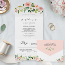 Elegant Chic Blush Floral Wedding (no ENV needed)