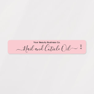 Elegant Chic Blush Pink Nail Oil Beauty Product