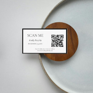 Elegant & Chic botanical crest monogram wedding Enclosure Card