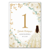 Elegant Chic Champagne Ivory Gold Quinceanera