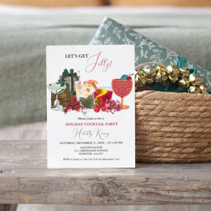 Elegant & chic christmas cocktail party invitation