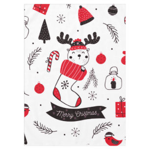 Elegant chic Christmas  pattern Tablecloth